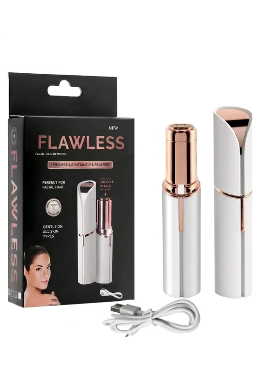 Primestore Lipstick Shape Electronic Facial Hair Remover Shaver Waxing For Women- Rechargeable With USB Cable Strips (150 g)