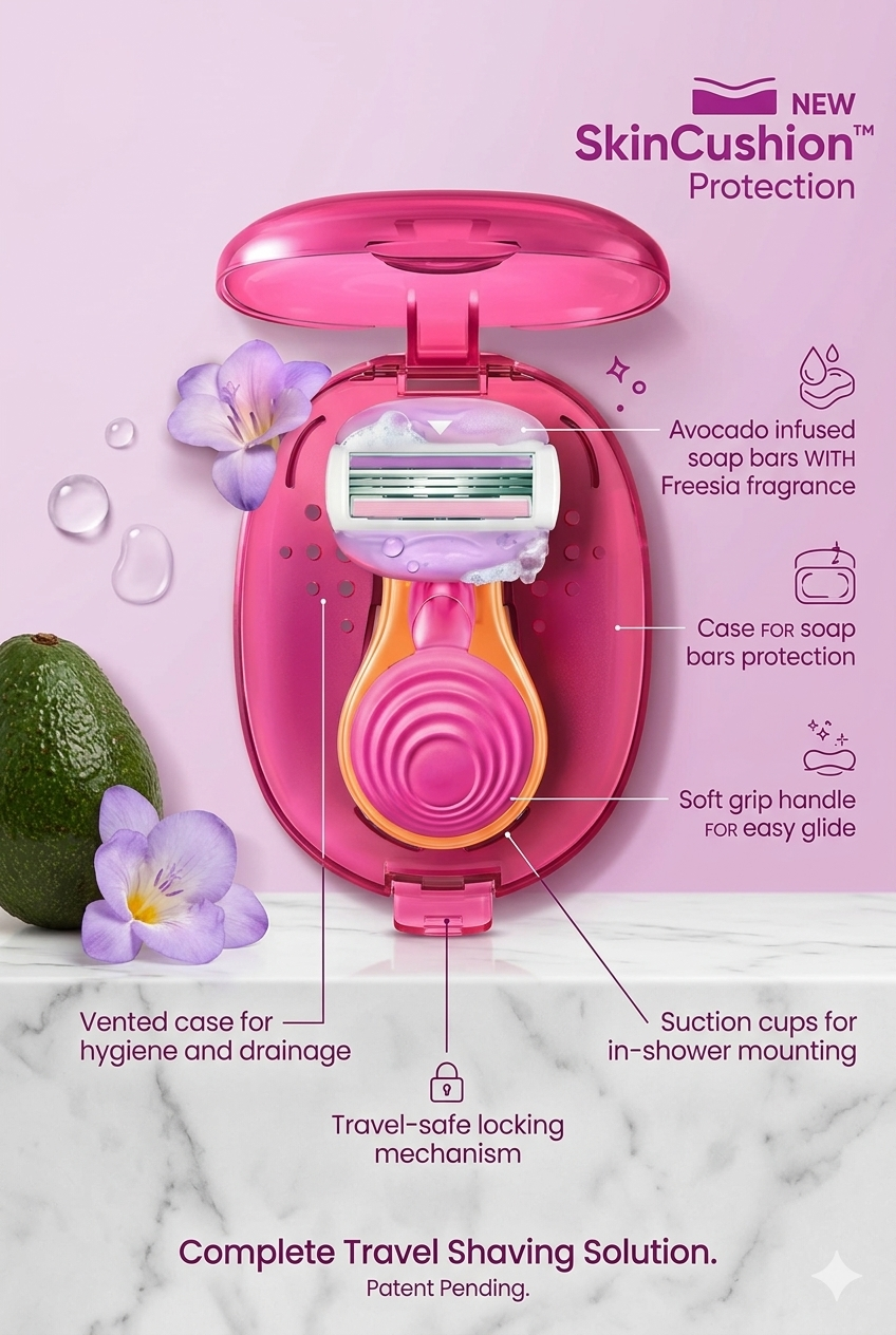 Ultra-compact mini body razor