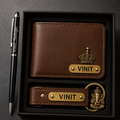 Premium Personalized Gift Set – Wallet, Keychain & Pen | Perfect for Him