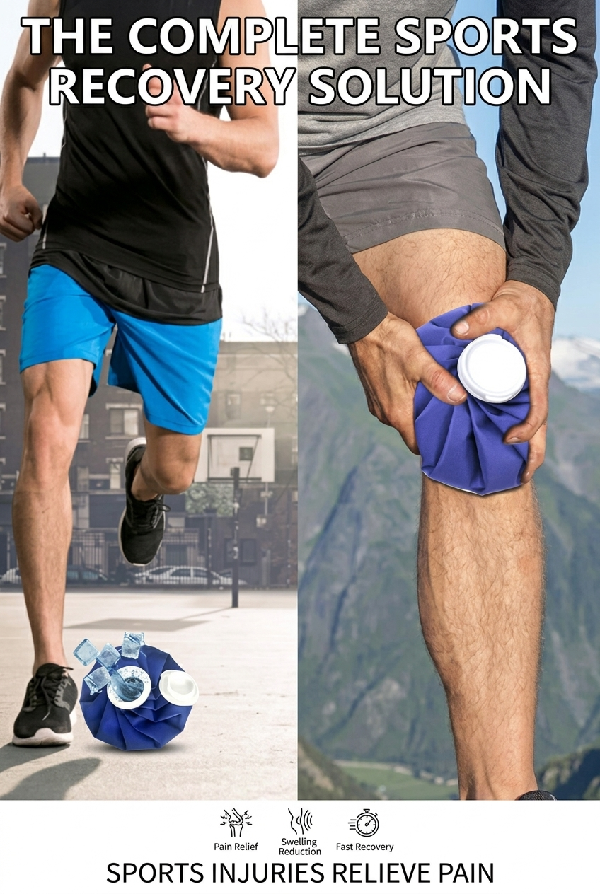 2-in-1 Dual Pain Relief Kit: Hot Water Bottle & Ice Bag