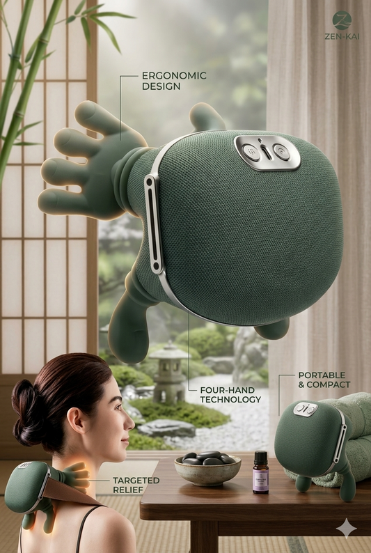 Neck and Back Massager , Neck Massager,Shiatsu Massager Pillow for Neck,Back,Shoulder,Legs,Body Pain Relief, Electric Rechargeable Deep Tissue 5D Kneading Massage Machine
