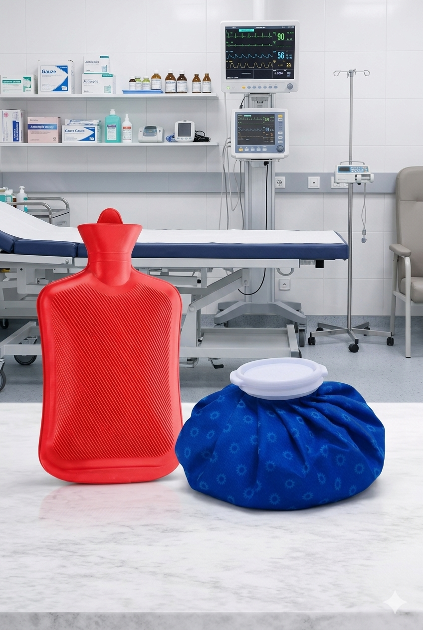 2-in-1 Dual Pain Relief Kit: Hot Water Bottle & Ice Bag